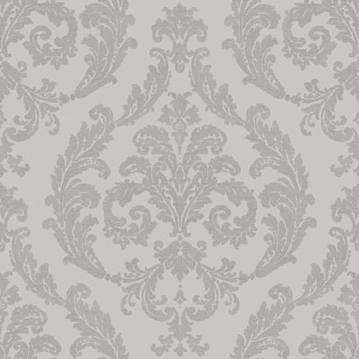 Galerie Wallcoverings Palazzo 2 Collection Silk Damask Vinyl on Non-woven Shimmer Wallpaper Roll