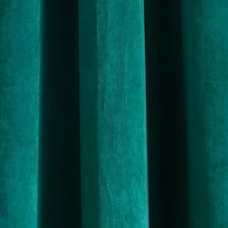 Porch & Den Lapeyrous Velvet Solid Room Darkening Window Curtain Panel Set