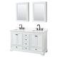 Option White / Giotto Quartz Top / Matte Black Hardware