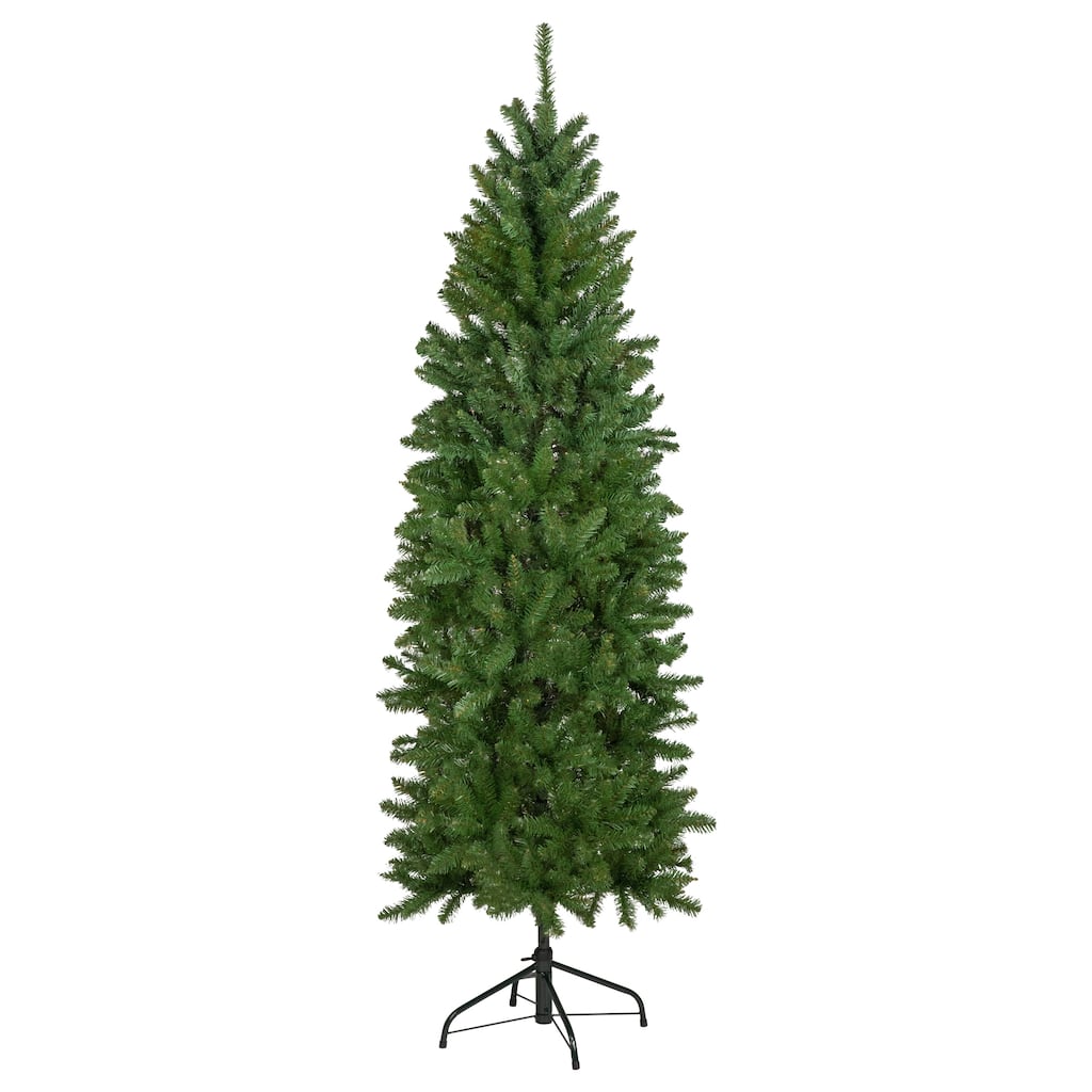 7.5' Unlit Pencil White River Fir Artificial Christmas Tree - 7.5 Foot
