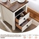 preview thumbnail 22 of 26, Farmhouse Nightstand with Charging Station, End Table, Side Table