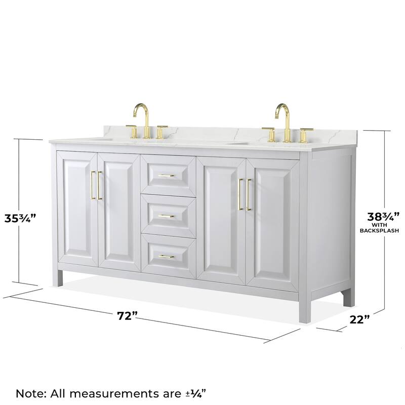 Wyndham Collection WCV252572D-QTZ-US3M70 Daria 72" Free Standing