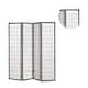 Four Panel Japanese Style Folding Screen, Black and White - Bed Bath ...