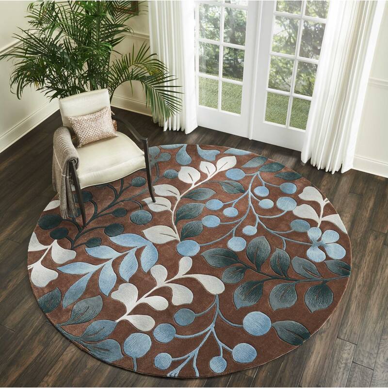 Nourison Contours Hand-tufted Botanical Area Rug
