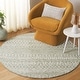 preview thumbnail 42 of 49, SAFAVIEH Handmade Micro-Loop Ljubica Wool Rug 5' Round - Sage/Ivory - Round