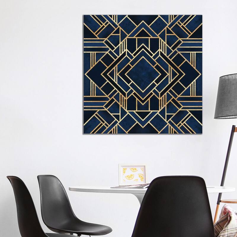 iCanvas "Art Deco III" by Elisabeth Fredriksson Canvas Print - 37x37x1.5