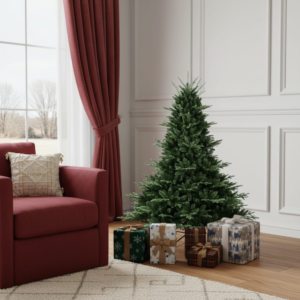 HomeRoots 5' Full Spruce Christmas Tree - Green - 44.00 in. x 60.00 in. x 44.00 in.