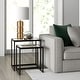 preview thumbnail 1 of 26, Rocco Rectangular Nested Side Table - 22" Wide Blackened Bronze
