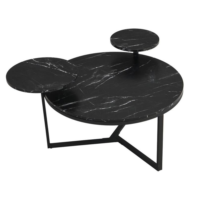 Modern Coffee Table with Two Display Shelves