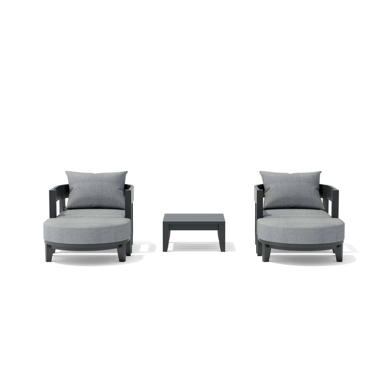 SET-172 5-pc Coronado Aluminum Deep Seating Set