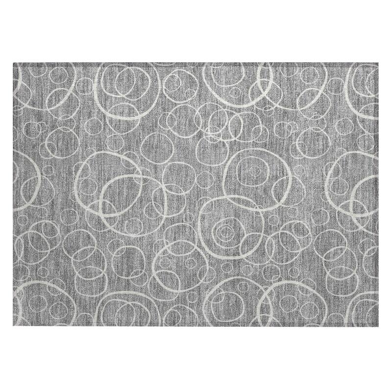 Machine Washable Indoor/ Outdoor Contemporary Nexus Chantille Rug