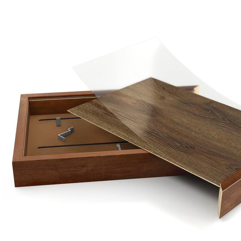 247 Shop At Home Modern 20-inch Photo Frame with Hidden Storage and Metal Hook