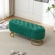 preview thumbnail 99 of 120, Velvet Storage Bench for Bedroom