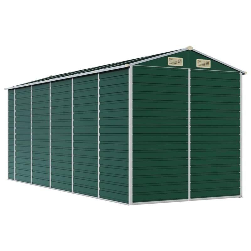 vidaXL Garden Shed Metal Outdoor Storage Shed Anthracite Galvanized Steel