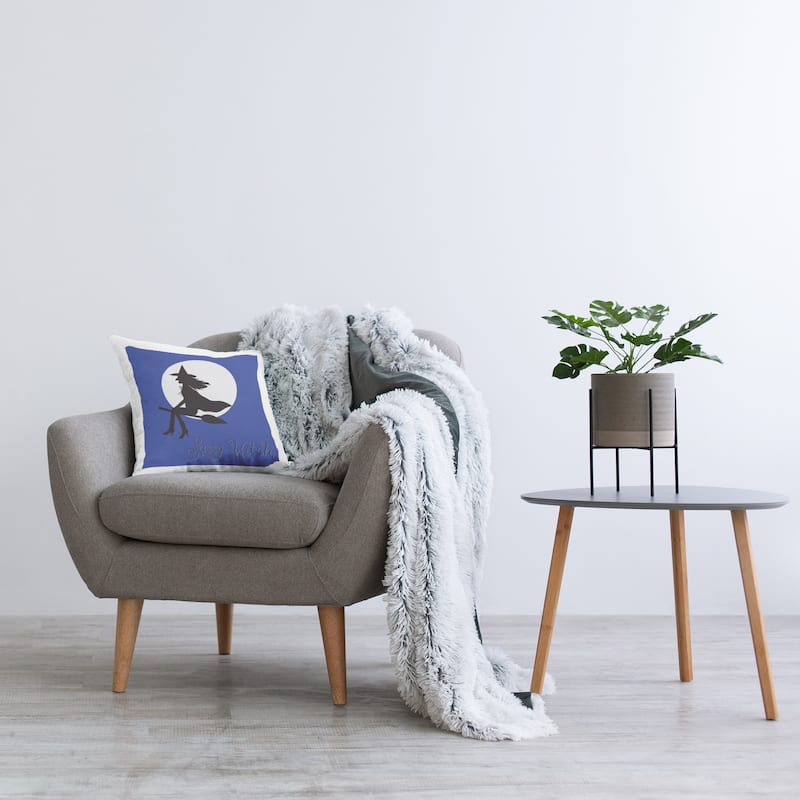 Stupell Sassy Witch & Full Moon Decorative Printed Throw Pillow Design by Sazerelli Designs
