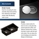 preview thumbnail 10 of 14, Karran QUWS-880 Undermount 32-1/2 in. Double Equal 50/50 Bowl Workstation Kitchen Sink