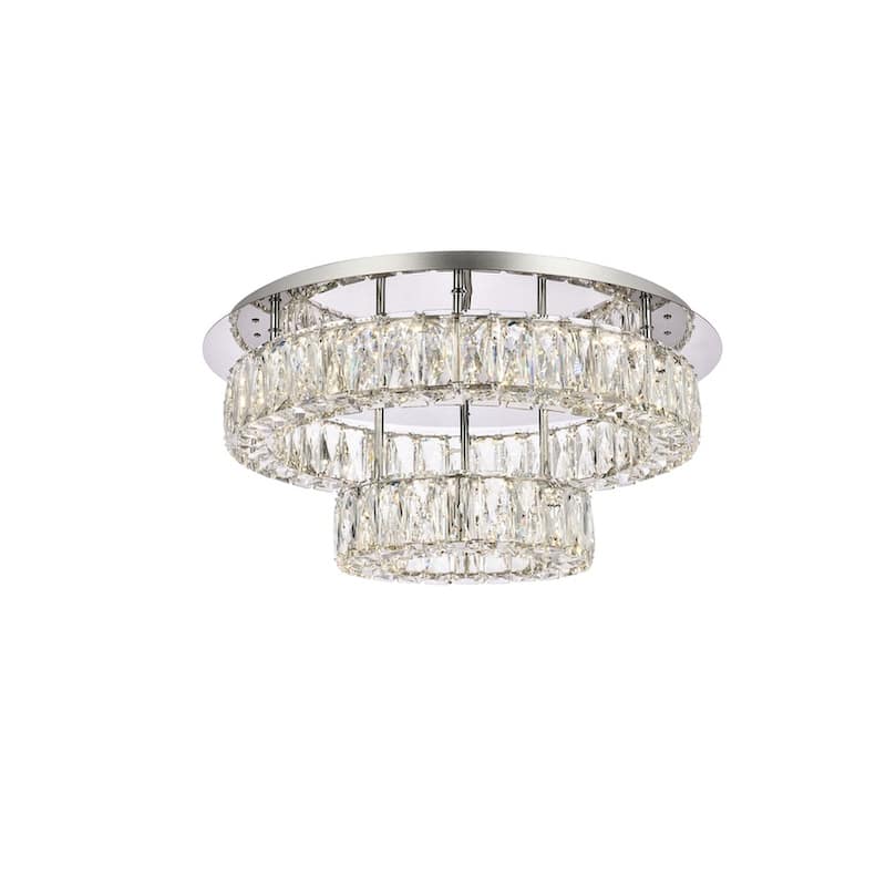 Indigo Home 22 inch LED double flush mount - Chrome