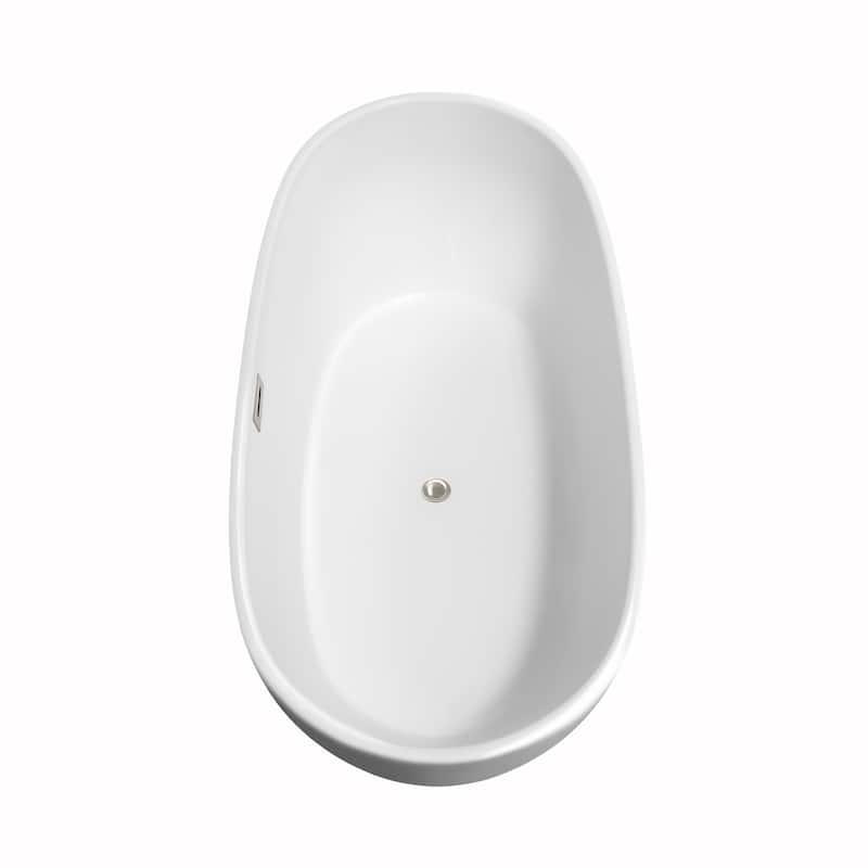 Wyndham Collection Rebecca 65-inch Freestanding Bathtub with Faucet