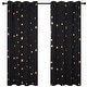 preview thumbnail 41 of 54, Deconovo Gold Star Foil Room Darkening Curtains for Kids 2 Panels