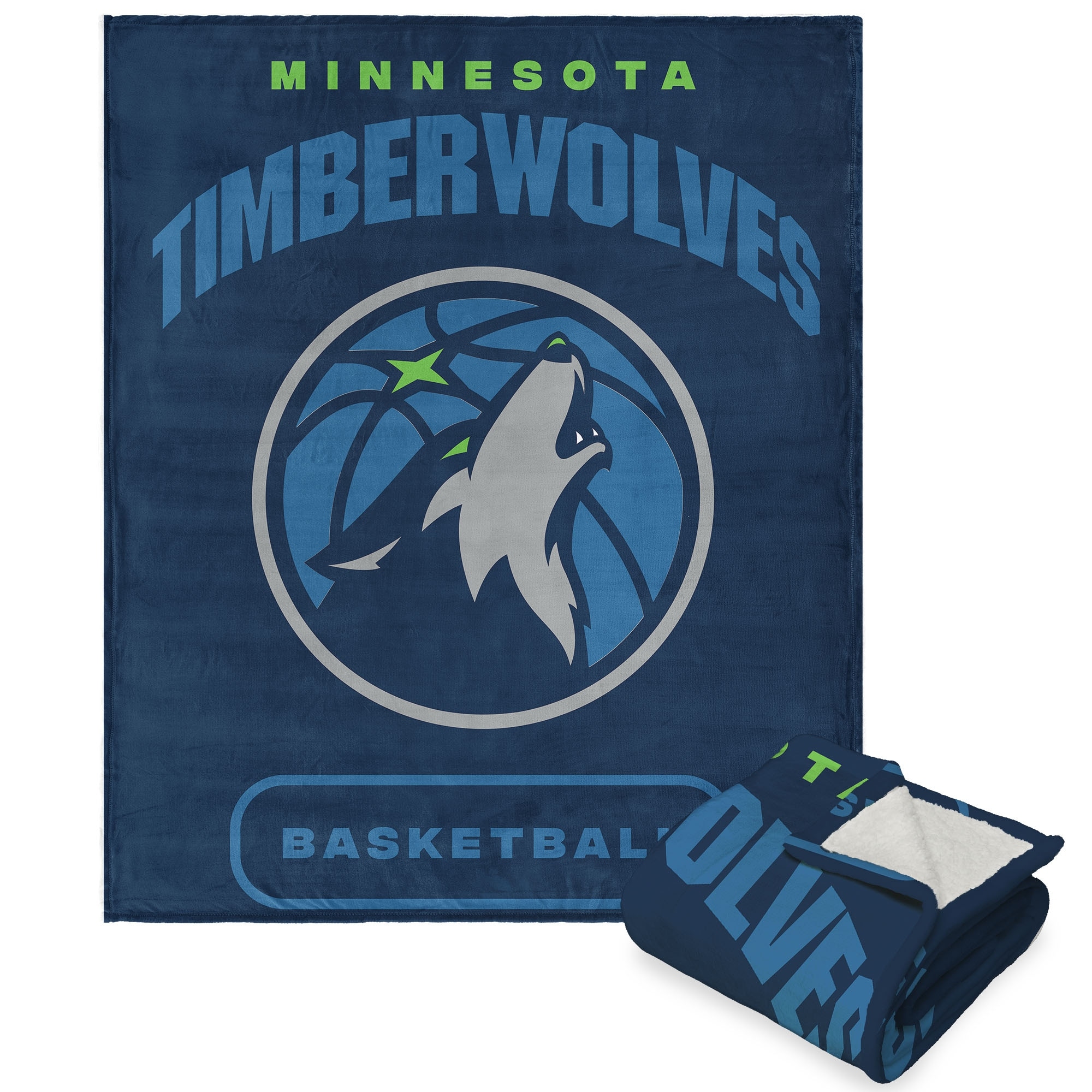 NBA High Block Silk Touch Sherpa Throw Blanket