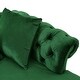 preview thumbnail 9 of 23, Houck Modern Glam Tufted Velvet Tete-a-Tete Chaise Lounge with Accent Pillows by Christopher Knight Home