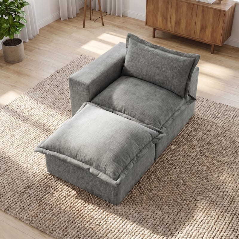Comfy Cloud Couch Plush Modular Sectional Sofa For Living Room