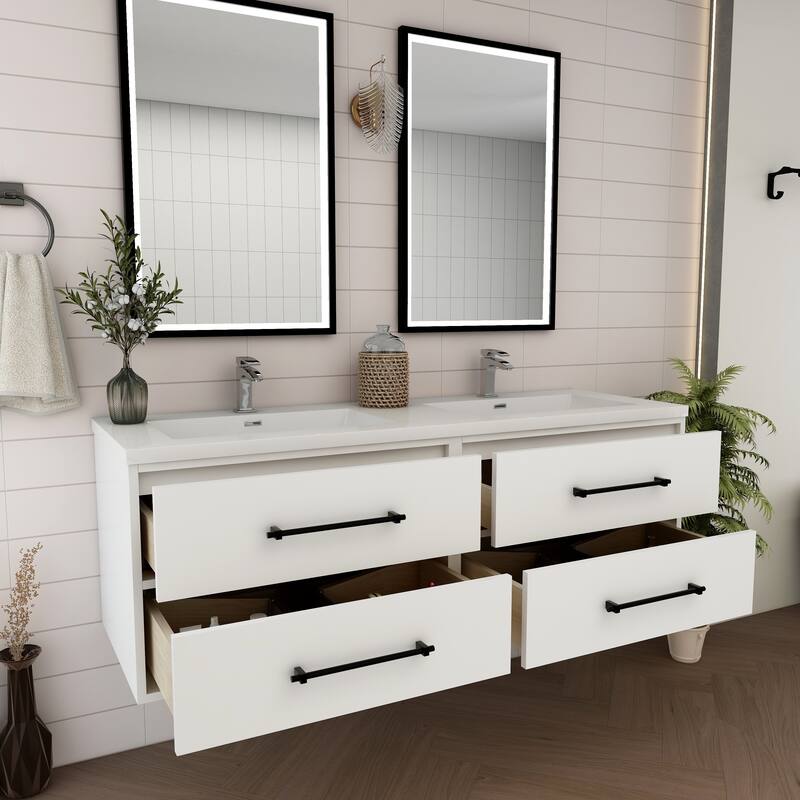 Victoria 48'' Floating Vanity with Double Reinforced Acrylic Sink - 47.5