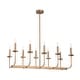 preview thumbnail 13 of 26, Farmhouse 10-Light Candle Iron Kitchen Island Linear Chandelier