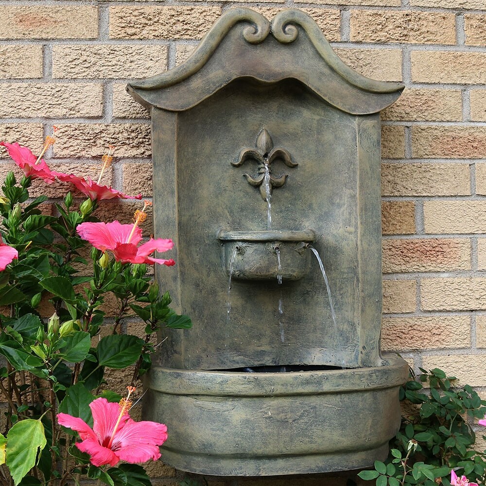 フォンテーヌFONTAINE Sunnydaze 2-Tier Patina Pineapple Outdoor Garden Water