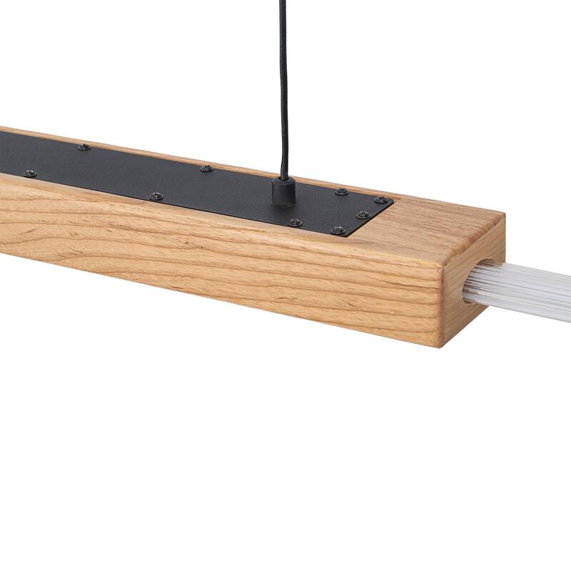 47" Dimmable LED Pendant Light Clear Acrylic Shade Kitchen Island - L47-in