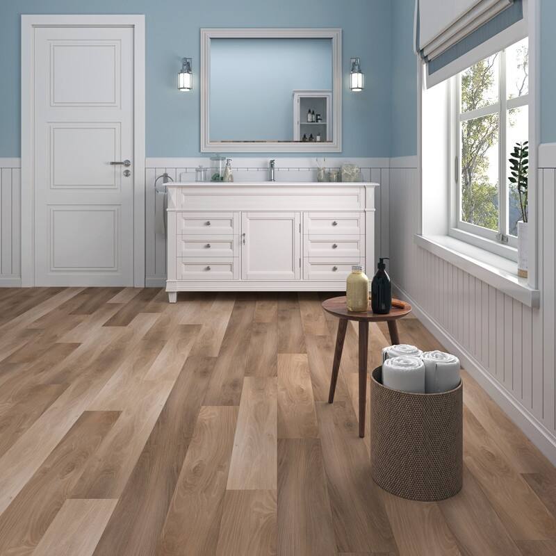 Lucida Peel and Stick Vinyl Floor Tiles Wood Look Planks