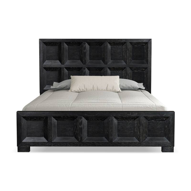 Furniture of America Durem Modern Classic 2-Piece Wood Panel Bedroom Set