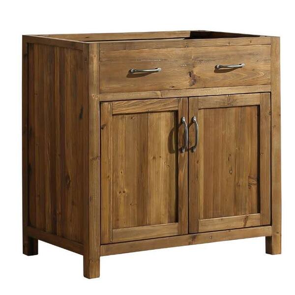 Shop Bryson 36 Vanity Base Only In Walnut Overstock 32081125