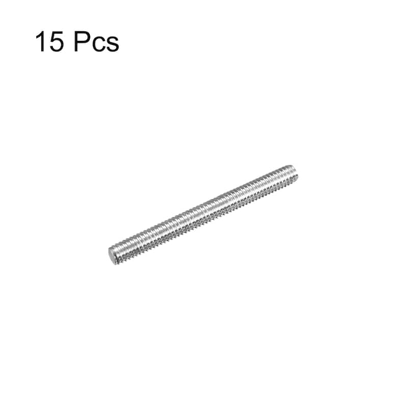 Fully Threaded Rod M4 x 35mm 0.7mm Pitch 304 Stainless Steel Right Hand 15Pcs - Silver Tone