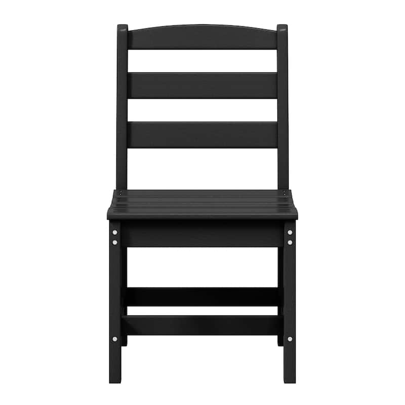 Polytrends Shoreside 6-Piece Side Chair Dining Set With Bench