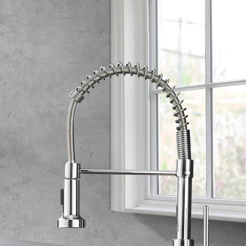 Topcraft Pulldown Spray Single Handle Kitchen Faucet