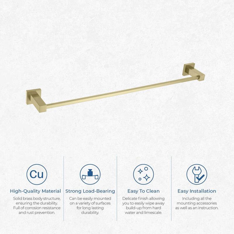Cube 24 inch Bathroom Towel Bar
