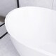 preview thumbnail 11 of 11, Acrylic Freestanding Flatbottom Soaking Bathtub in White