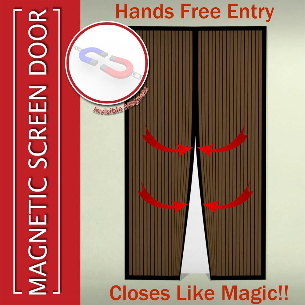 Magnetic Screen Door Net Anti Mosquito Magic Mesh Hands-Free Bug Curtain  Patio - L - Bed Bath & Beyond - 31117663