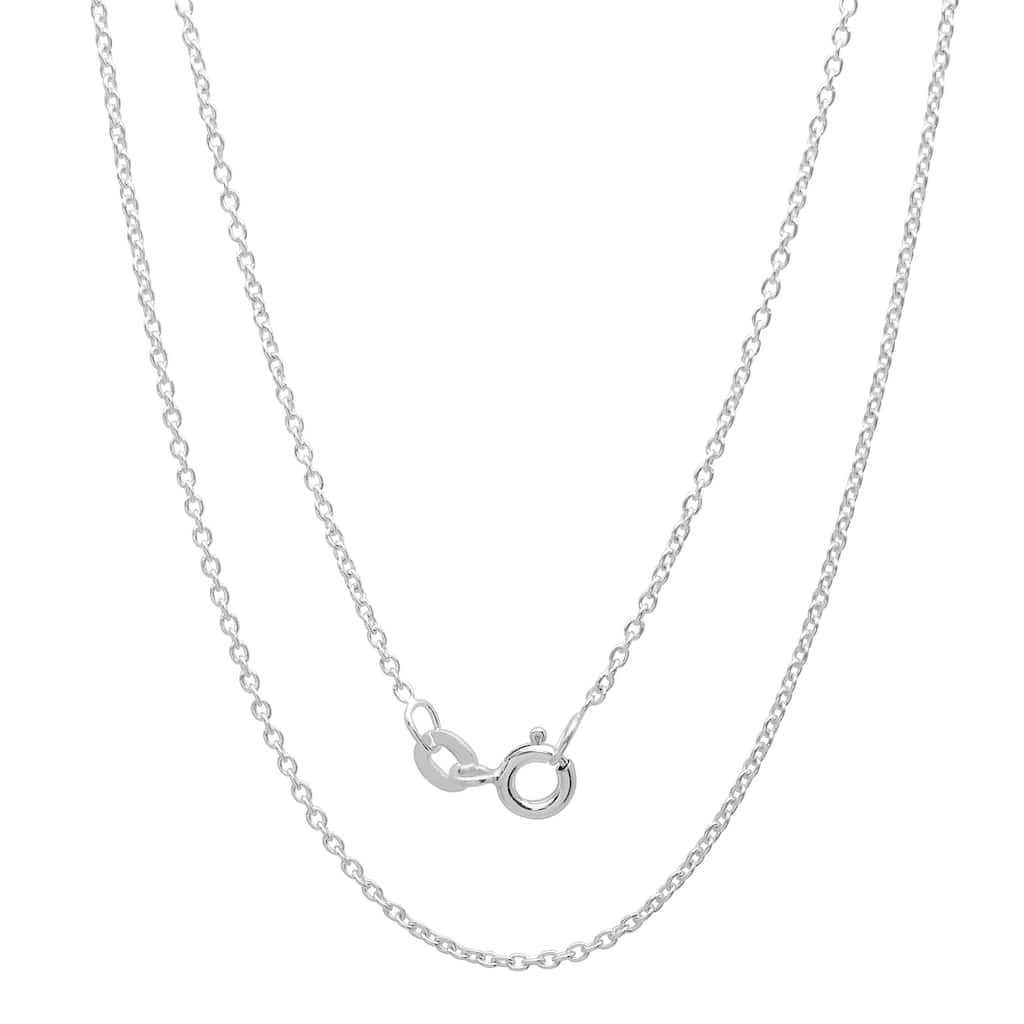 Roberto Martinez Sterling Silver 1mm Cable Chain (16"-24" Inch)