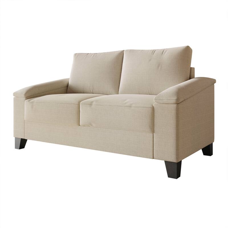 CraftPorch Simple Style Linen Upholstered 3-Piece Living Room Set