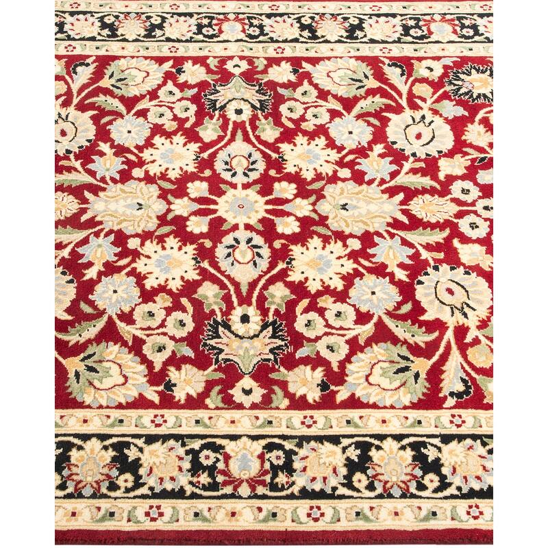 Overton Handknotted Wool Traditional Oriental Red Area Rug - 3' x 5'