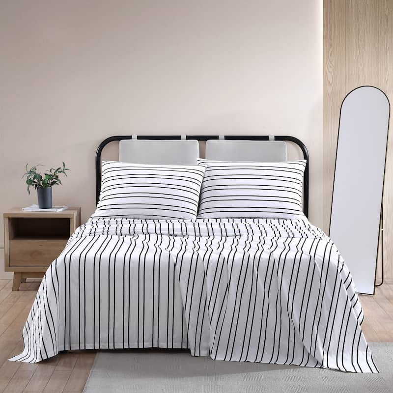 City Scene Cotton Percale Printed Sheet Sets