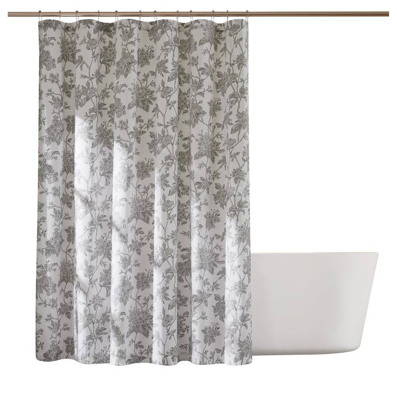 Brooklyn Loom Mila Floral Shower Curtain