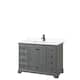 Option Dark Gray, Black Trim, White Cultured Marble Top