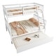 preview thumbnail 13 of 16, Bunk Bed with Trundle, Convertible Ladder and Guardrail