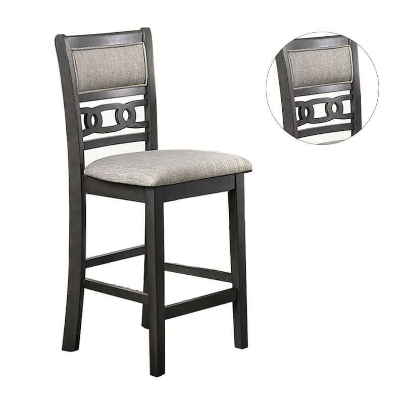 5 Piece Dining Set in Gray Finish