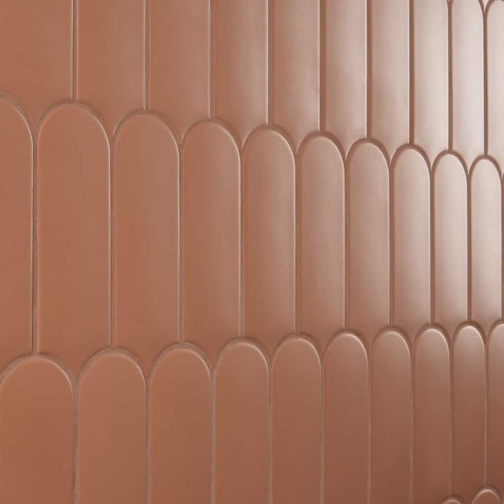Fan 3" x 8" Matte Wall Tile