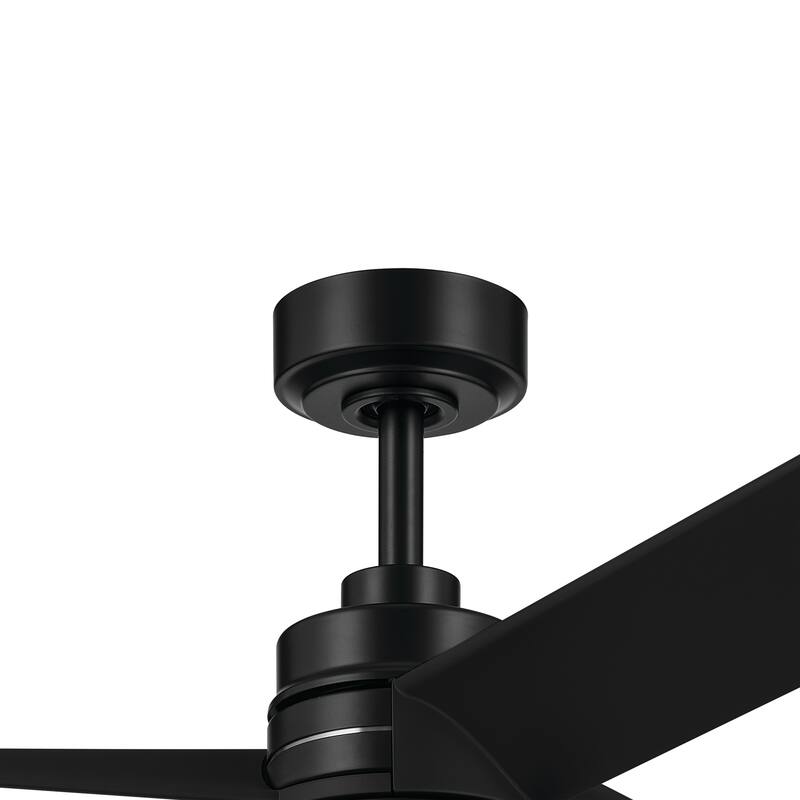 52 Inch Spyn Lite Fan in Black with Black Blades