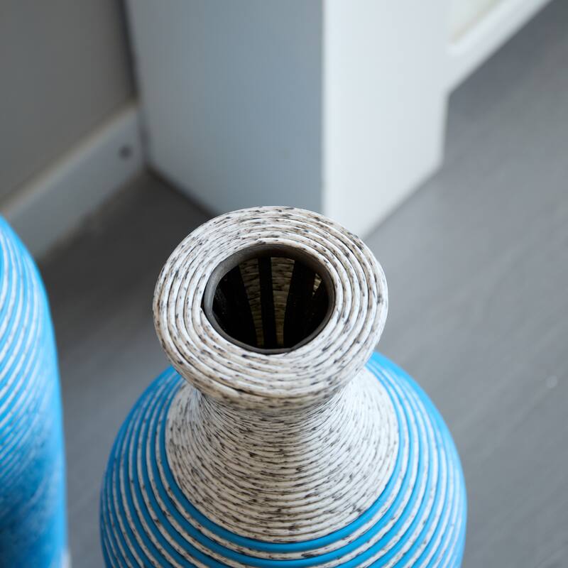 Desktop Vase Set of 3 Pieces, Decorative Floor Vase, Artificial Vine Vase PVC Floor Vase Home Decoration Flower Stand